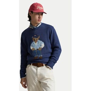 Polo Ralph Lauren Sveter 710A13002001 Modrá Regular Fit Muži Polo Ralph Lauren Sveter 710A13002001 Modrá Regular Fit Muži