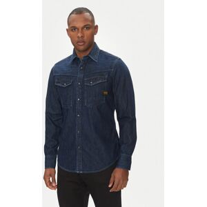 G-Star Raw džínsová košeľa Dakota D23616-D252 Tmavomodrá Slim Fit Muži G-Star Raw džínsová košeľa Dakota D23616-D252 Tmavomodrá Slim Fit Muži