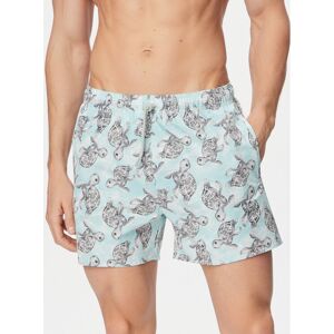 Emporio Armani Plavecké šortky EM000583 AF20447 F9045 Modrá Regular Fit Muži Emporio Armani Plavecké šortky EM000583 AF20447 F9045 Modrá Regular Fit Muži