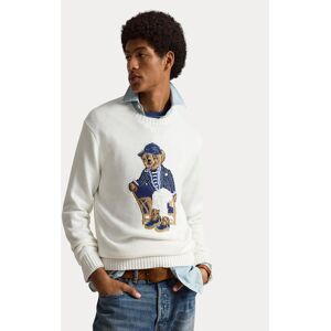 Polo Ralph Lauren Sveter 710B19758001 Biela Regular Fit Muži Polo Ralph Lauren Sveter 710B19758001 Biela Regular Fit Muži
