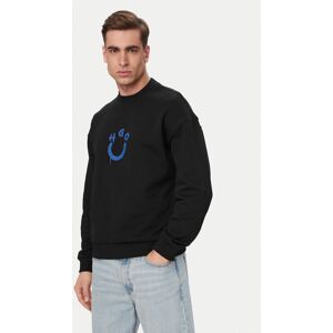 HUGO Mikina Nucavex 50560062 Čierna Regular Fit Muži HUGO Mikina Nucavex 50560062 Čierna Regular Fit Muži