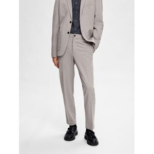 Selected Homme Spoločenské nohavice 16092485 Sivá Slim Fit Muži Selected Homme Spoločenské nohavice 16092485 Sivá Slim Fit Muži