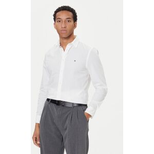 Tommy Hilfiger Košeľa MW0MW40460 Biela Slim Fit Muži Tommy Hilfiger Košeľa MW0MW40460 Biela Slim Fit Muži