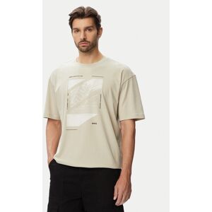 BOSS Tričko Te Journey 50566607 Béžová Relaxed Fit Muži BOSS Tričko Te Journey 50566607 Béžová Relaxed Fit Muži