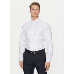 BOSS Košeľa 50533039 Biela Slim Fit Muži BOSS Košeľa 50533039 Biela Slim Fit Muži