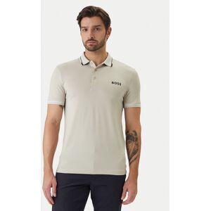 BOSS Polokošeľa Paul Pro 50506203 Béžová Slim Fit Muži BOSS Polokošeľa Paul Pro 50506203 Béžová Slim Fit Muži