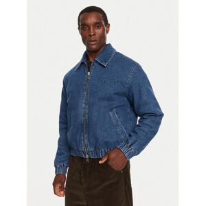 AMI Paris Džínsová bunda HJK020DE0031 Modrá Regular Fit Muži AMI Paris Džínsová bunda HJK020DE0031 Modrá Regular Fit Muži