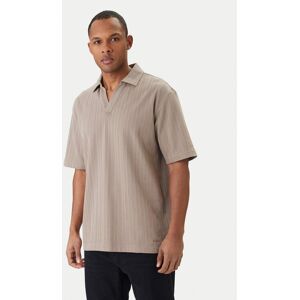 HUGO Polokošeľa Dalibo 50556724 Béžová Relaxed Fit Muži HUGO Polokošeľa Dalibo 50556724 Béžová Relaxed Fit Muži