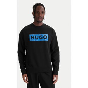 HUGO Mikina Nixalien 50560053 Čierna Regular Fit Muži HUGO Mikina Nixalien 50560053 Čierna Regular Fit Muži