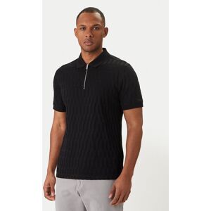 KARL LAGERFELD Polokošeľa 745008 562203 Čierna Regular Fit Muži KARL LAGERFELD Polokošeľa 745008 562203 Čierna Regular Fit Muži