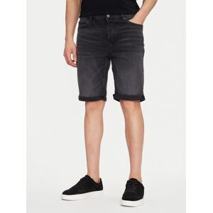 HUGO Džínsové šortky 50539932 Čierna Slim Fit Muži HUGO Džínsové šortky 50539932 Čierna Slim Fit Muži