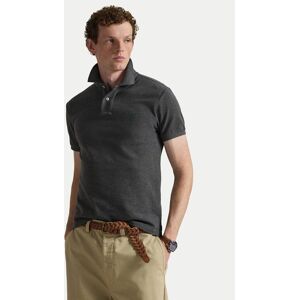 Polo Ralph Lauren Polokošeľa 710795080008 Sivá Slim Fit Muži Polo Ralph Lauren Polokošeľa 710795080008 Sivá Slim Fit Muži