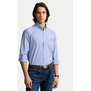 Polo Ralph Lauren Košeľa 710928255004 Modrá Custom Fit Muži Polo Ralph Lauren Košeľa 710928255004 Modrá Custom Fit Muži