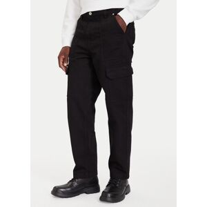 Karl Lagerfeld Jeans Bavlnené nohavice A4M10100 Čierna Regular Fit Muži Karl Lagerfeld Jeans Bavlnené nohavice A4M10100 Čierna Regular Fit Muži