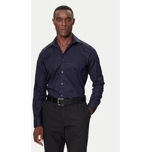 Calvin Klein Košeľa LV019EU006 Tmavomodrá Slim Fit Muži Calvin Klein Košeľa LV019EU006 Tmavomodrá Slim Fit Muži