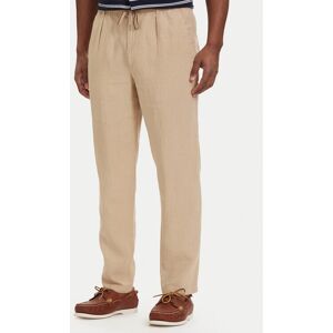 Polo Ralph Lauren Bavlnené nohavice 710940611010 Svetlo béžová Tapered Fit Muži Polo Ralph Lauren Bavlnené nohavice 710940611010 Svetlo béžová Tapered Fit Muži