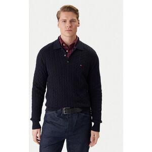 Tommy Hilfiger Sveter Classic MW0MW41955 Tmavomodrá Regular Fit Muži Tommy Hilfiger Sveter Classic MW0MW41955 Tmavomodrá Regular Fit Muži