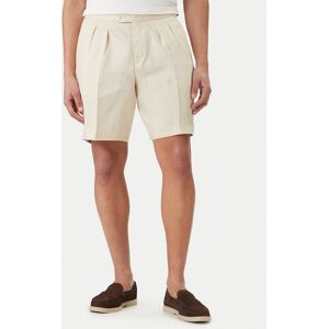 BOSS Bavlnené šortky H-Perin 50561858 Béžová Tapered Fit Muži BOSS Bavlnené šortky H-Perin 50561858 Béžová Tapered Fit Muži
