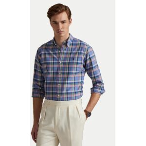 Polo Ralph Lauren Košeľa 710922273005 Modrá Custom Fit Muži Polo Ralph Lauren Košeľa 710922273005 Modrá Custom Fit Muži