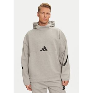 adidas Mikina Z.N.E. JE3070 Sivá Loose Fit Muži adidas Mikina Z.N.E. JE3070 Sivá Loose Fit Muži