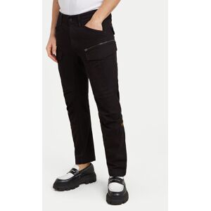G-Star Raw Bavlnené nohavice Zip Cargo 3D D25665-D846 Čierna Tapered Fit Muži G-Star Raw Bavlnené nohavice Zip Cargo 3D D25665-D846 Čierna Tapered Fit Muži
