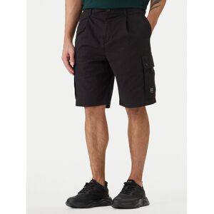 HUGO Bavlnené šortky Gregry 50559604 Čierna Slim Fit Muži HUGO Bavlnené šortky Gregry 50559604 Čierna Slim Fit Muži