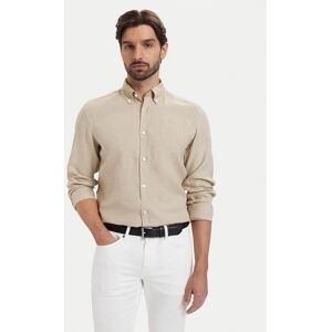 BOSS Košeľa H-Liam 50556077 Béžová Regular Fit Muži BOSS Košeľa H-Liam 50556077 Béžová Regular Fit Muži