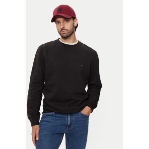 Tommy Hilfiger Mikina Essential MW0MW37232 Čierna Regular Fit Muži Tommy Hilfiger Mikina Essential MW0MW37232 Čierna Regular Fit Muži