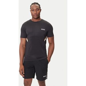 BOSS Tričko Tech TOC 50543329 Čierna Slim Fit Muži BOSS Tričko Tech TOC 50543329 Čierna Slim Fit Muži