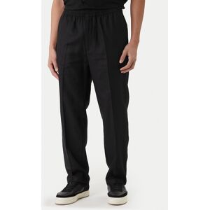 Calvin Klein Bavlnené nohavice LV04LF619G Čierna Straight Fit Muži Calvin Klein Bavlnené nohavice LV04LF619G Čierna Straight Fit Muži