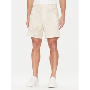 BOSS Bavlnené šortky C-Karlos 50538839 Écru Regular Fit Muži BOSS Bavlnené šortky C-Karlos 50538839 Écru Regular Fit Muži