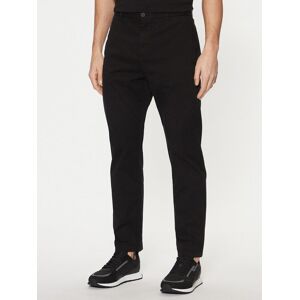 HUGO Chino nohavice 50530886 Čierna Slim Fit Muži HUGO Chino nohavice 50530886 Čierna Slim Fit Muži