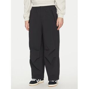 adidas Bavlnené nohavice Premium Essentials Utility Parachute JD2111 Čierna Loose Fit Muži adidas Bavlnené nohavice Premium Essentials Utility Parachute JD2111 Čierna Loose Fit Muži