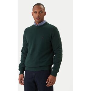 Tommy Hilfiger Mikina Essential MW0MW37237 Zelená Regular Fit Muži Tommy Hilfiger Mikina Essential MW0MW37237 Zelená Regular Fit Muži