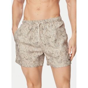 Emporio Armani Plavecké šortky EM000583 AF20440 F6056 Sivá Regular Fit Muži Emporio Armani Plavecké šortky EM000583 AF20440 F6056 Sivá Regular Fit Muži