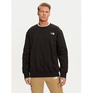 The North Face Mikina Essential NF0A89ET Čierna Regular Fit Muži The North Face Mikina Essential NF0A89ET Čierna Regular Fit Muži