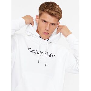 Calvin Klein Mikina Hero K10K111345 Biela Regular Fit Muži Calvin Klein Mikina Hero K10K111345 Biela Regular Fit Muži