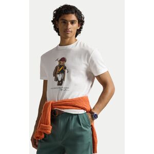 Polo Ralph Lauren Tričko 710B16611001 Biela Slim Fit Muži Polo Ralph Lauren Tričko 710B16611001 Biela Slim Fit Muži