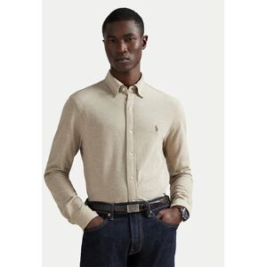 Polo Ralph Lauren Košeľa 710654408062 Béžová Regular Fit Muži Polo Ralph Lauren Košeľa 710654408062 Béžová Regular Fit Muži