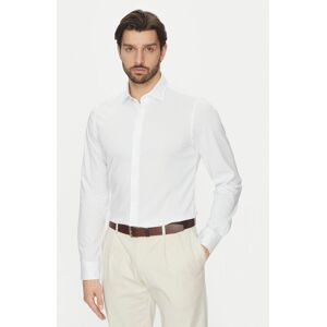 Michael Kors Košeľa MD0MD91498 Biela Slim Fit Muži Michael Kors Košeľa MD0MD91498 Biela Slim Fit Muži