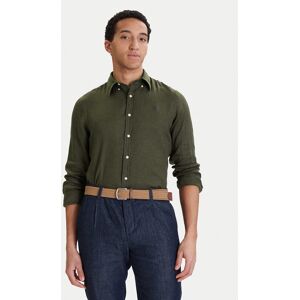 Polo Ralph Lauren Košeľa 710966294508 Zelená Regular Fit Muži Polo Ralph Lauren Košeľa 710966294508 Zelená Regular Fit Muži