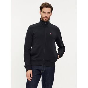 Napapijri Mikina Balis NP0A4HHW Čierna Regular Fit Muži Napapijri Mikina Balis NP0A4HHW Čierna Regular Fit Muži