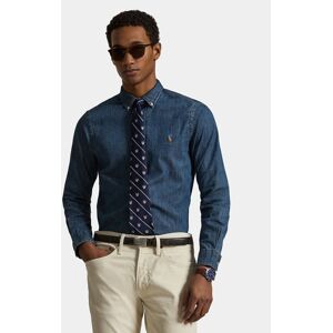 Polo Ralph Lauren Košeľa Core Replen 710548539 Tmavomodrá Slim Fit Muži Polo Ralph Lauren Košeľa Core Replen 710548539 Tmavomodrá Slim Fit Muži