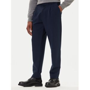Calvin Klein Chino nohavice LV04LE613G Tmavomodrá Slim Fit Muži Calvin Klein Chino nohavice LV04LE613G Tmavomodrá Slim Fit Muži