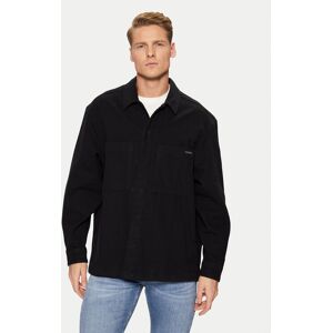 Calvin Klein Jeans Košeľa J30J327108 Čierna Relaxed Fit Muži Calvin Klein Jeans Košeľa J30J327108 Čierna Relaxed Fit Muži