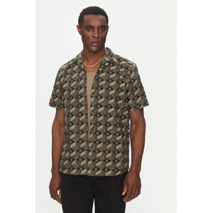 HUGO Košeľa Ellino 50539705 Čierna Relaxed Fit Muži HUGO Košeľa Ellino 50539705 Čierna Relaxed Fit Muži