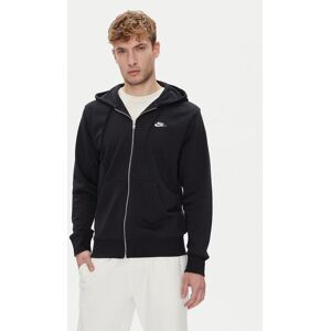 Nike Mikina Club FN3884 Čierna Regular Fit Muži Nike Mikina Club FN3884 Čierna Regular Fit Muži