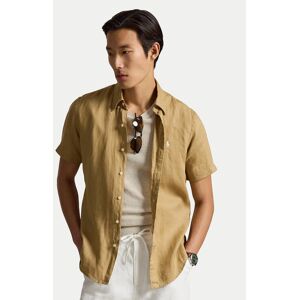 Polo Ralph Lauren Košeľa 710968912502 Béžová Regular Fit Muži Polo Ralph Lauren Košeľa 710968912502 Béžová Regular Fit Muži