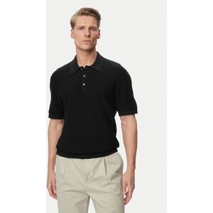 Calvin Klein Polokošeľa LV04LG313G Čierna Regular Fit Muži Calvin Klein Polokošeľa LV04LG313G Čierna Regular Fit Muži