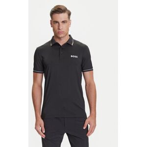 BOSS Polokošeľa Paul Pro 50506203 Čierna Slim Fit Muži BOSS Polokošeľa Paul Pro 50506203 Čierna Slim Fit Muži